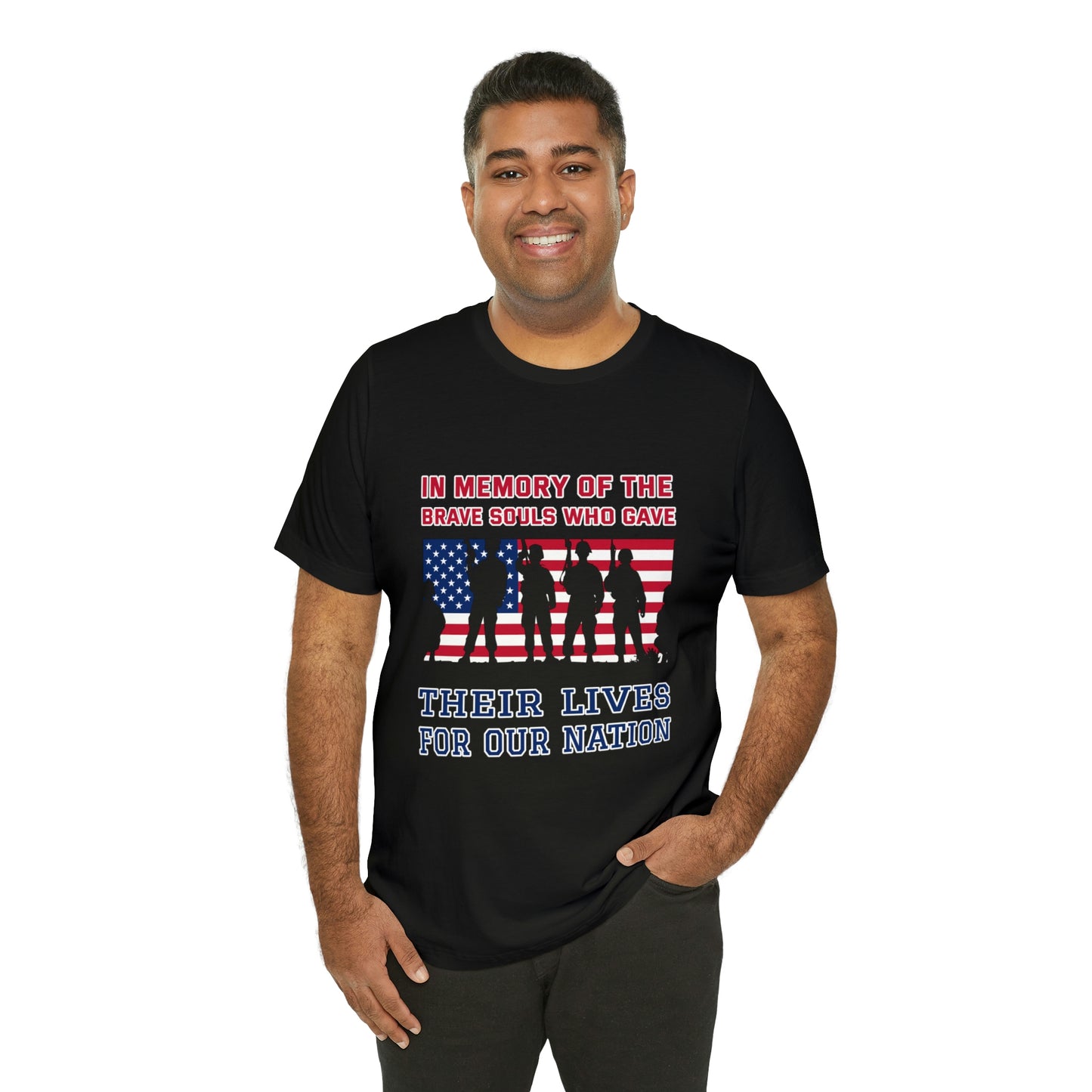 Memorial Day Short Sleeve T-Shirt - In memory of the brave souls who gave their lives for our nation.