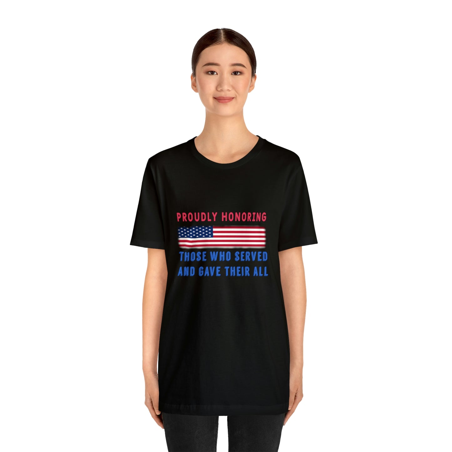 Memorial Day Short Sleeve T-Shirt - Proudly honoring those who served and gave their all.