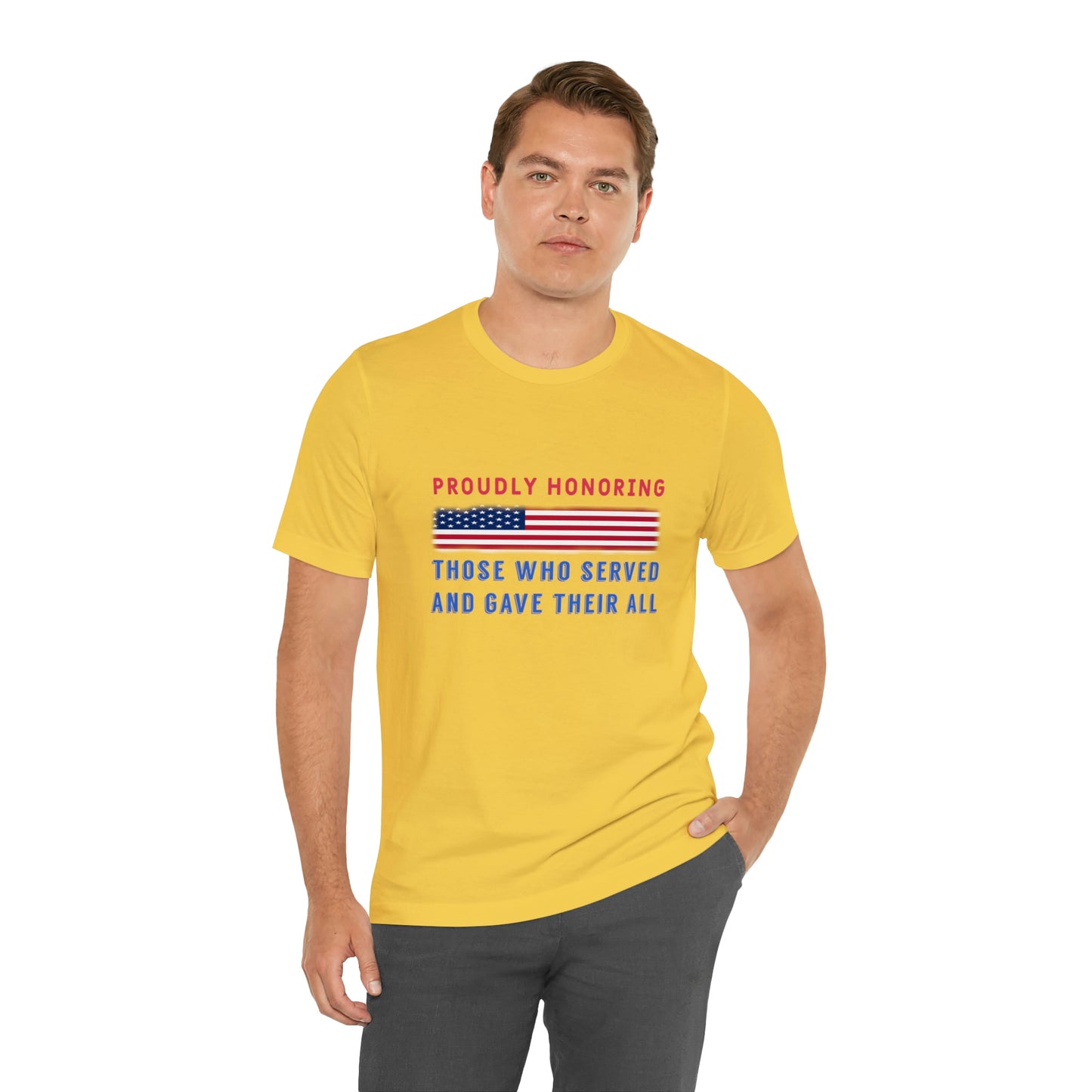 Memorial Day Short Sleeve T-Shirt - Proudly honoring those who served and gave their all.