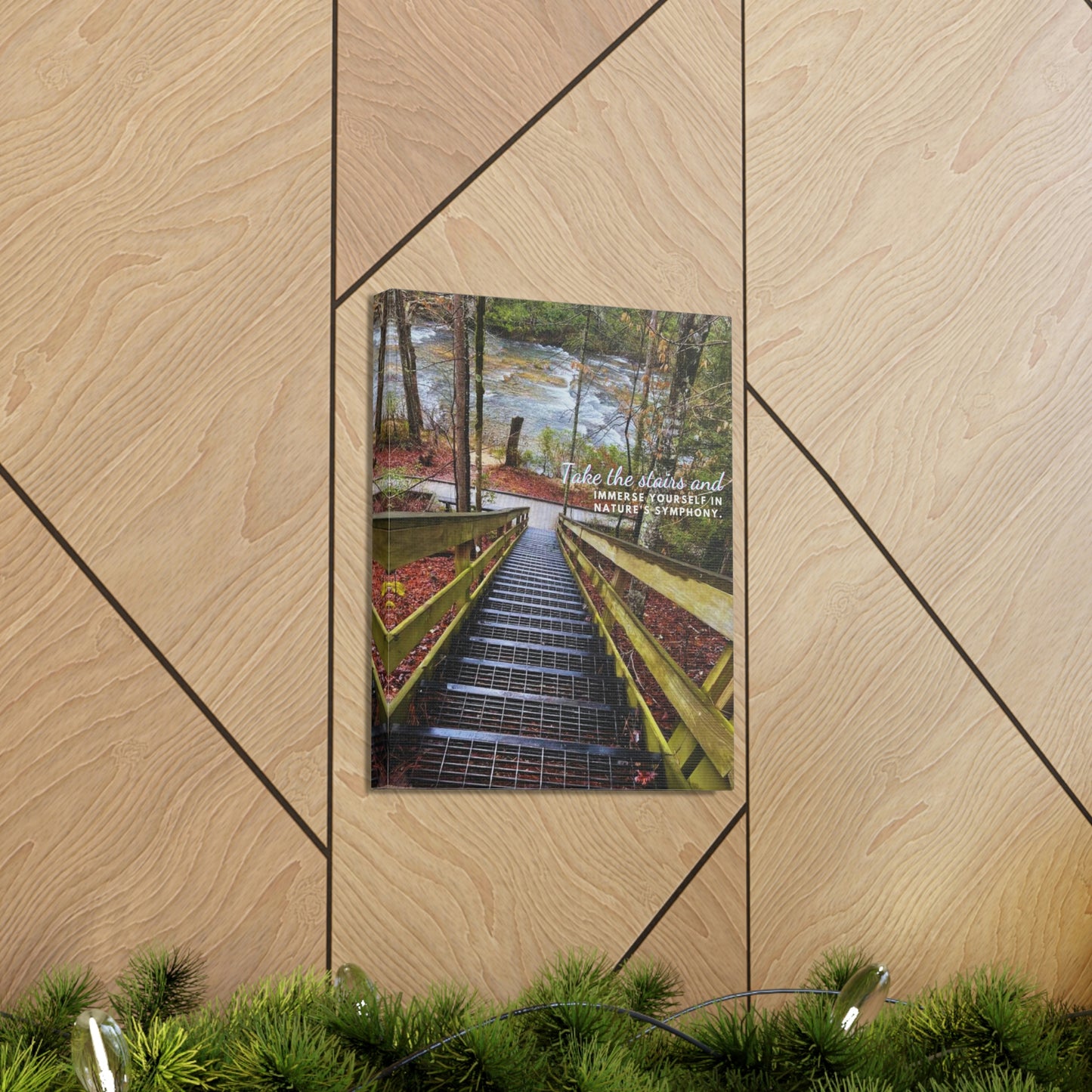 Take the stairs and immerse yourself in nature's symphony