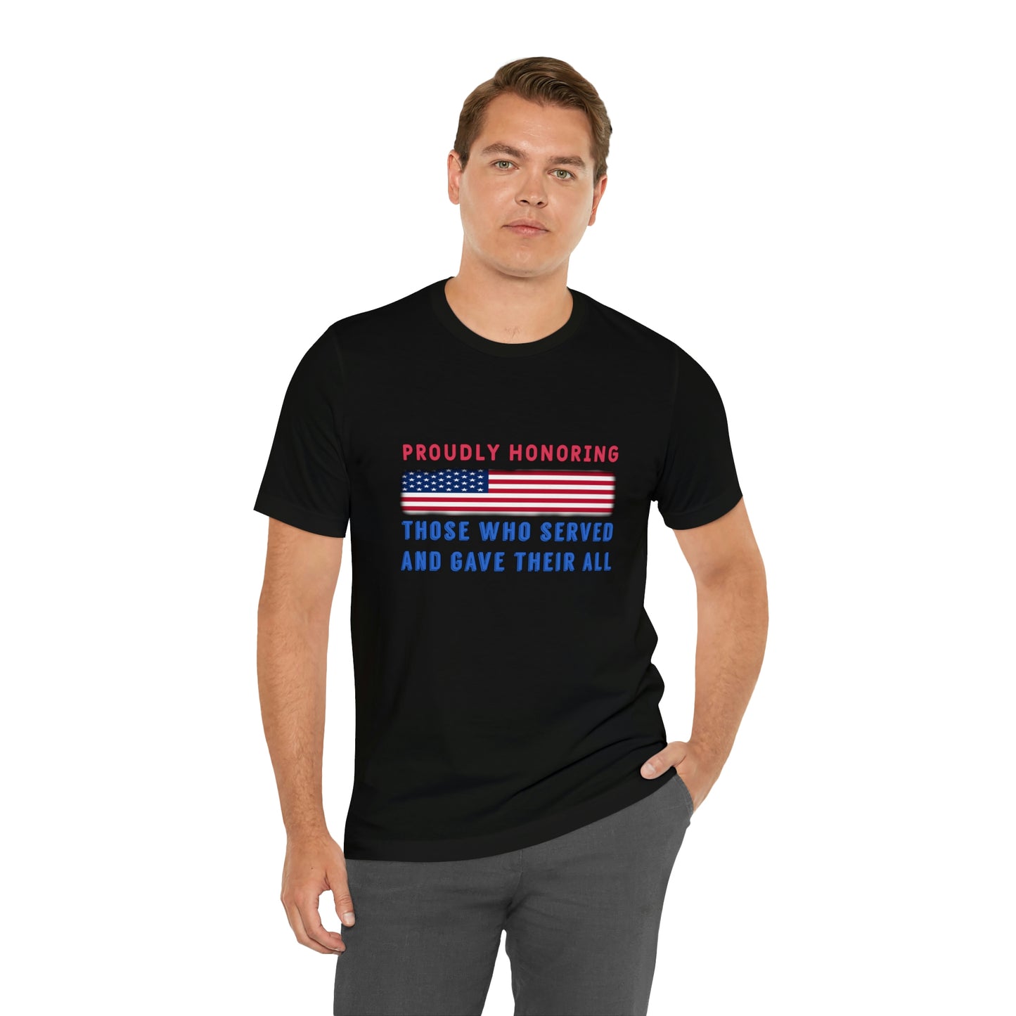 Memorial Day Short Sleeve T-Shirt - Proudly honoring those who served and gave their all.