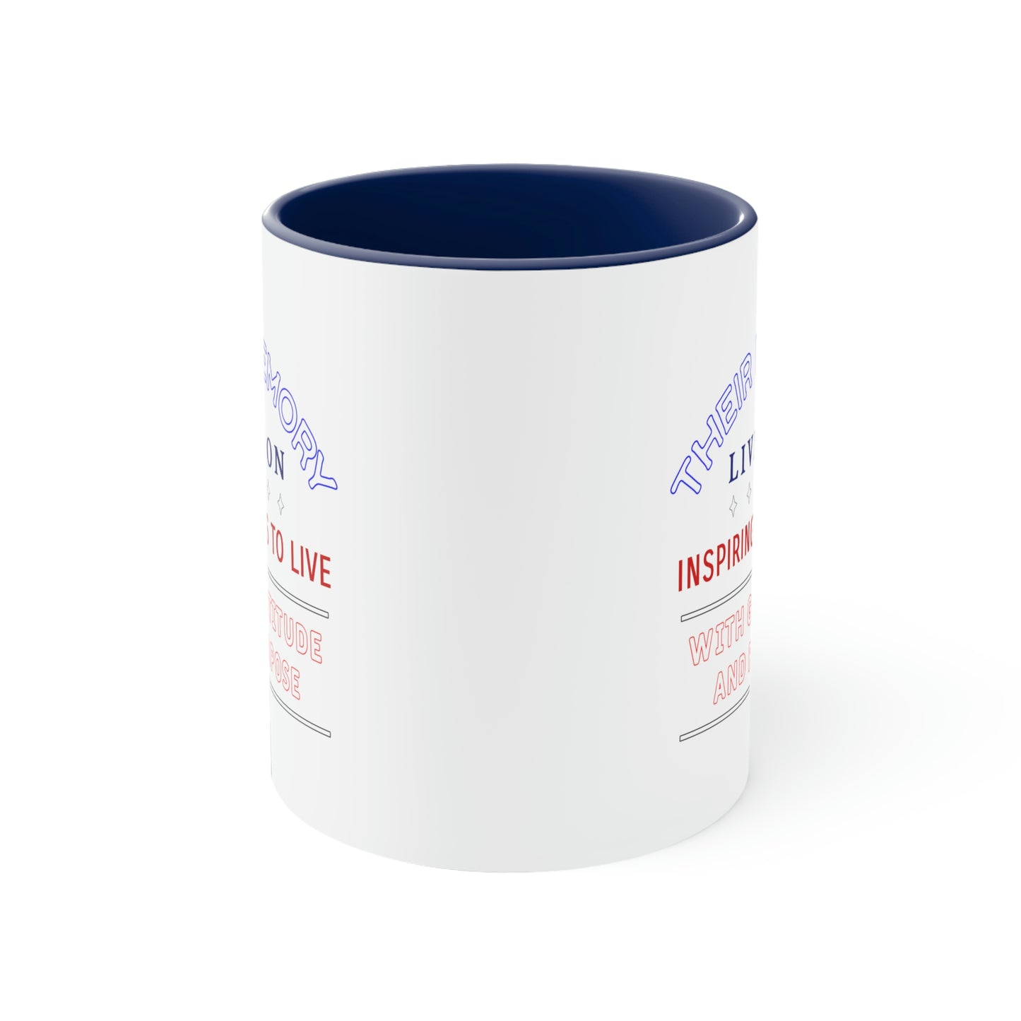 Memorial Day Coffee Mug - Their memory lives on, inspiring us to live with gratitude and purpose. Veterans Day, Gift Ideas, Memorial Gift