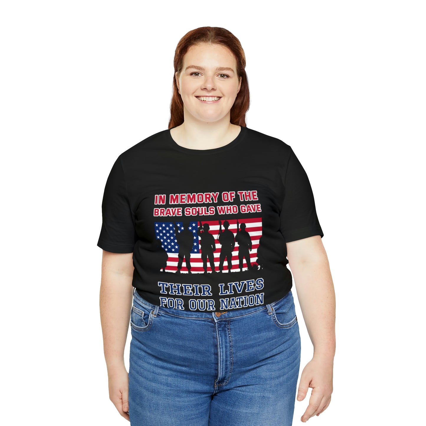 Memorial Day Short Sleeve T-Shirt - In memory of the brave souls who gave their lives for our nation.