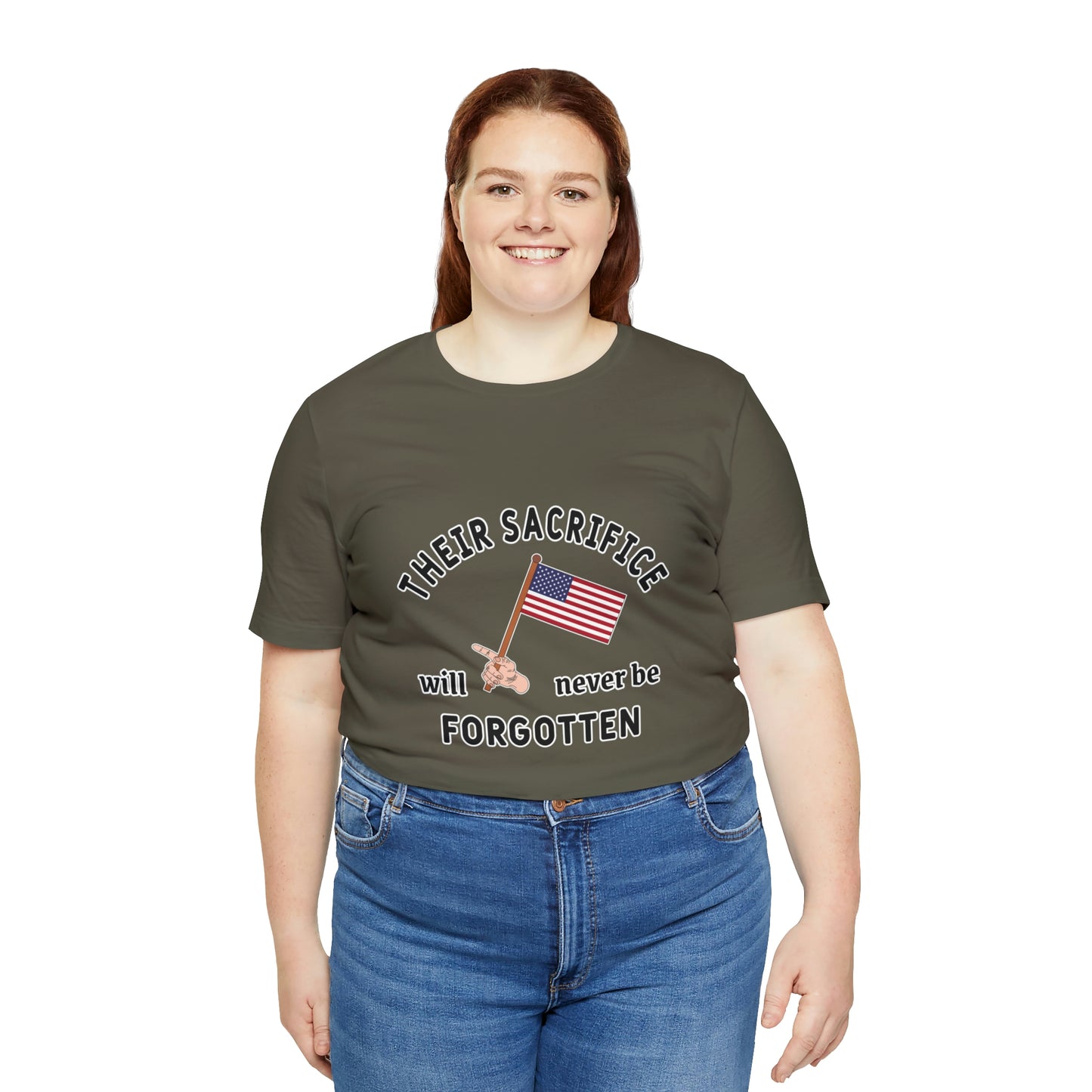 Memorial Day Short Sleeve T-Shirt - Their sacrifice will never be forgotten.