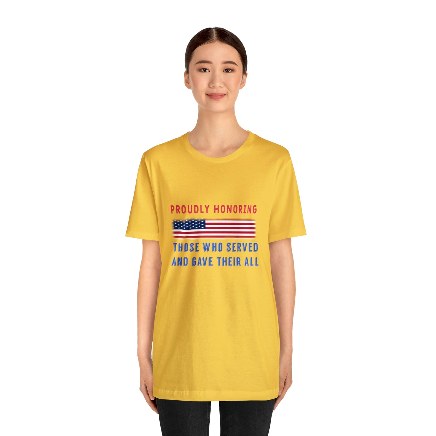 Memorial Day Short Sleeve T-Shirt - Proudly honoring those who served and gave their all.