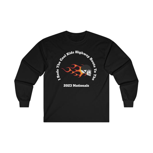 I Rode With The Cool Kids Highway Route To 2023 Nationals Long Sleeve Tee