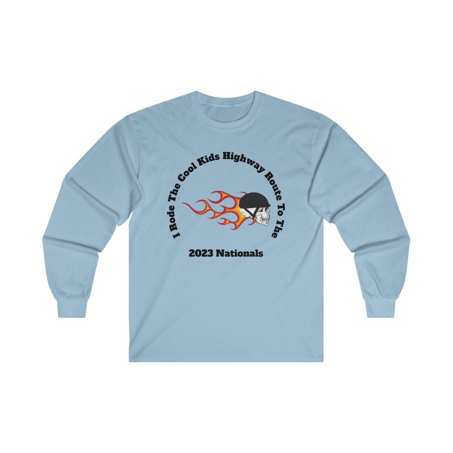 I Rode With The Cool Kids Highway Route To 2023 Nationals Long Sleeve Tee