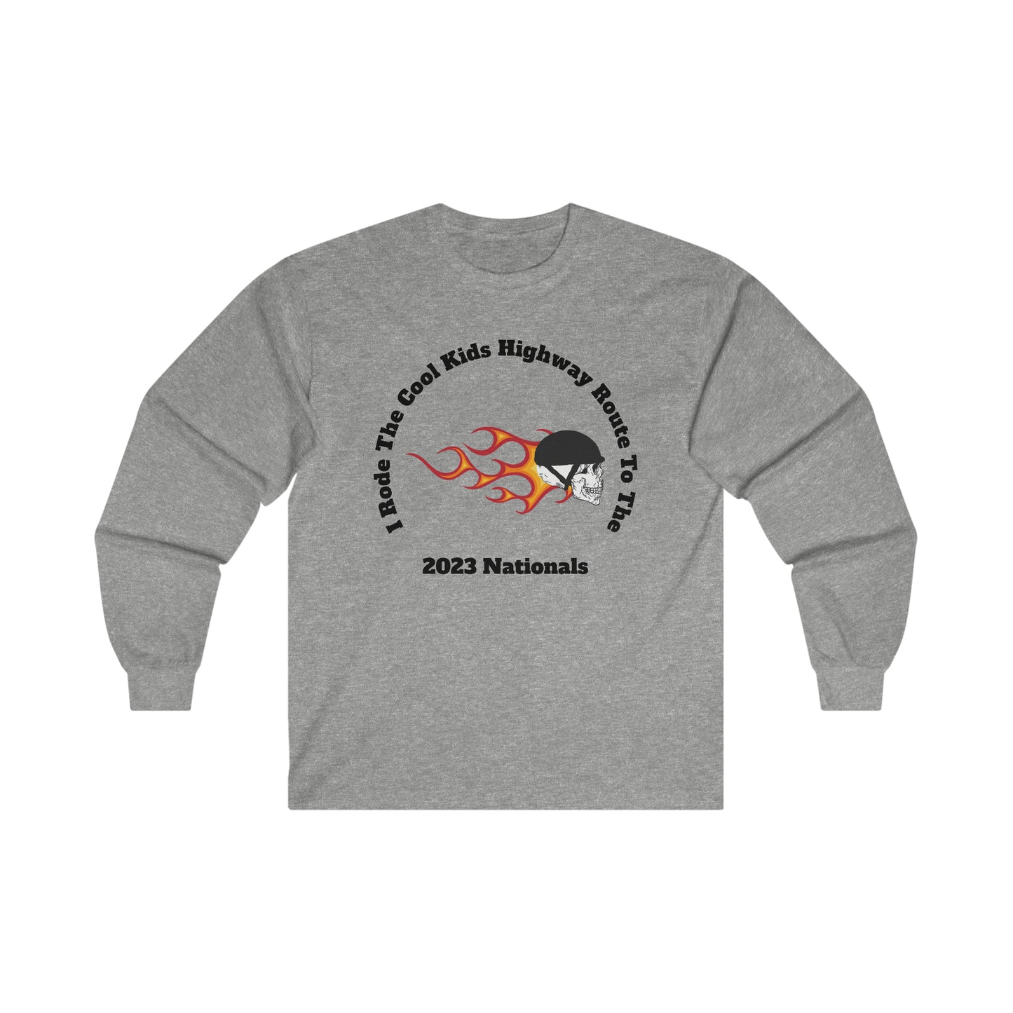 I Rode With The Cool Kids Highway Route To 2023 Nationals Long Sleeve Tee