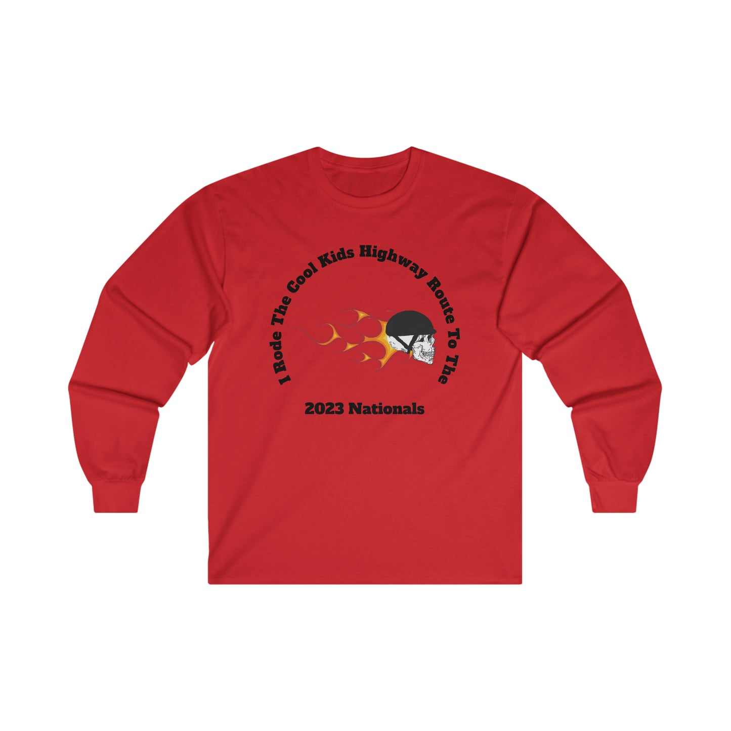 I Rode With The Cool Kids Highway Route To 2023 Nationals Long Sleeve Tee